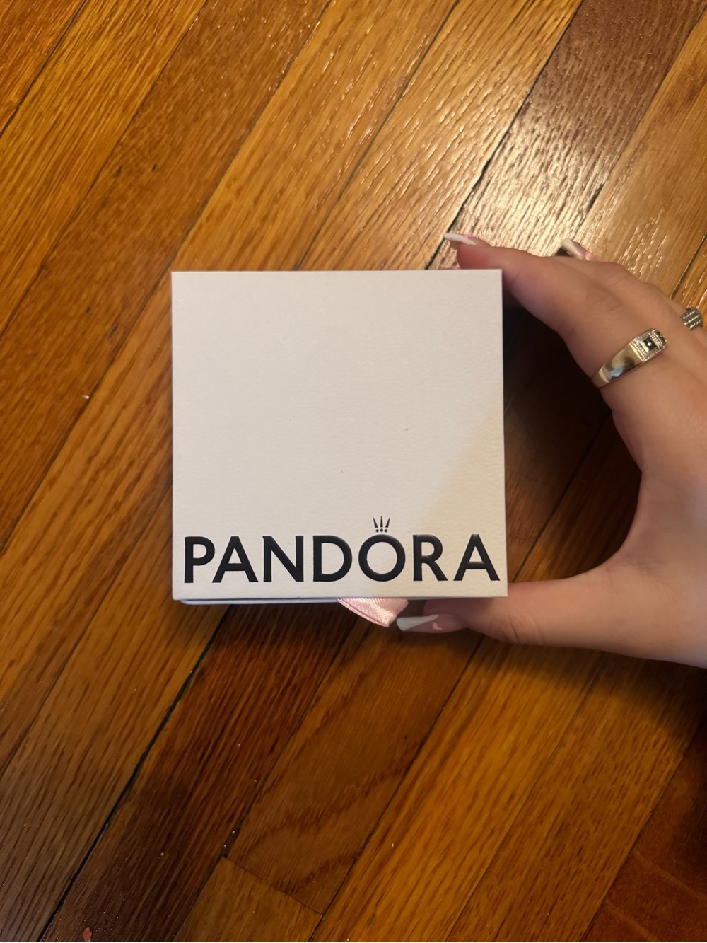 Pandora White Box with Black Logo